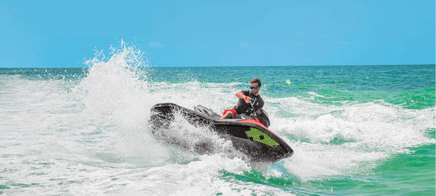 Jet ski on open water — Toronto waterfront
