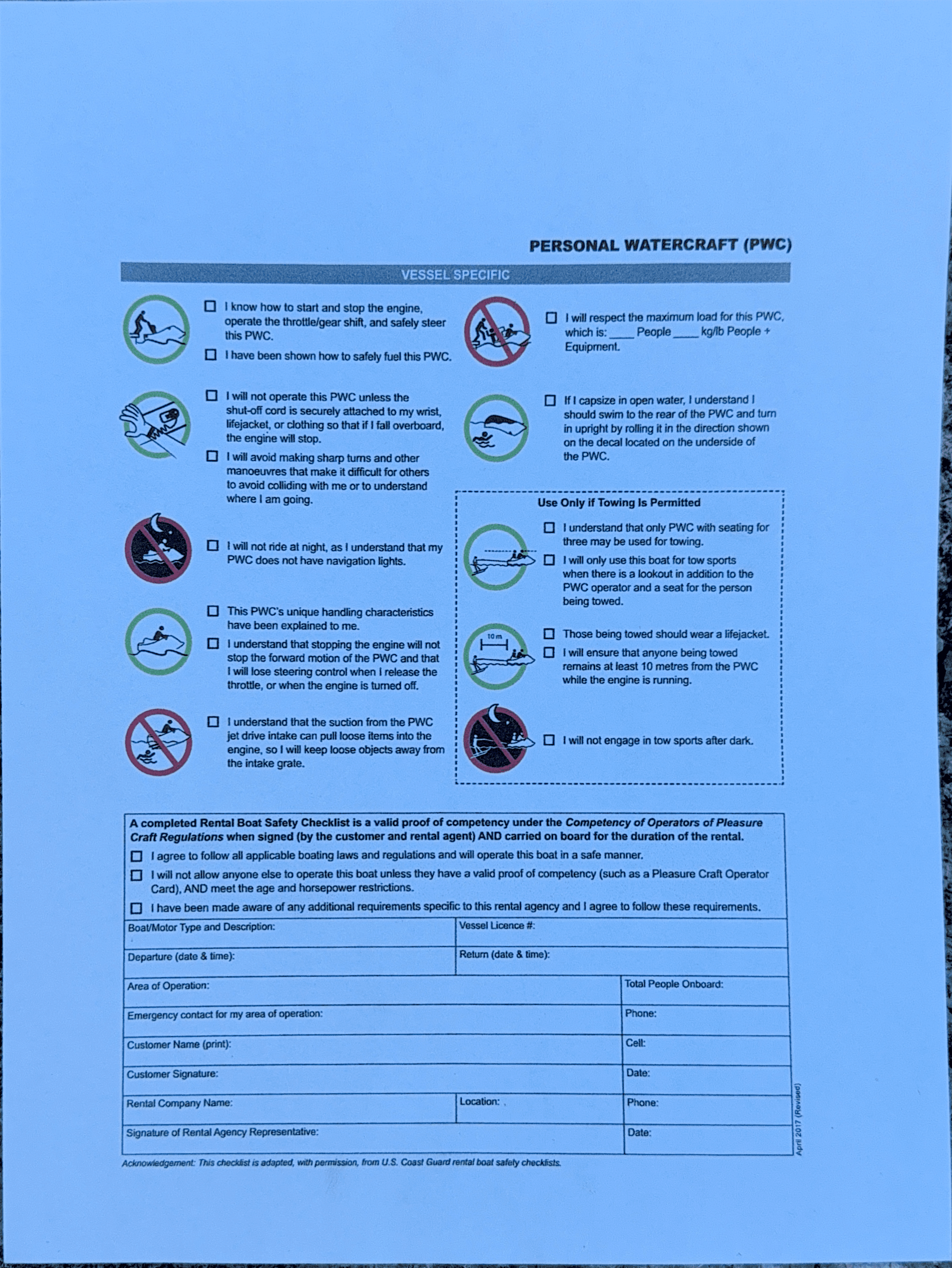 Jetski safety rules and precautions (2 of 2)